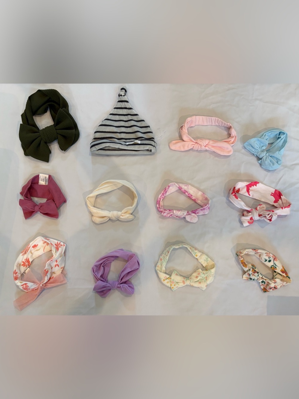 NWOT! 12 piece Bundle-Baby Headbands and hat!!